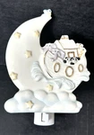 Lenox Noah's Ark Night Light On/off Switch Ceramic Baby Nursery Crescent Moon. Fixed Price $23.95.