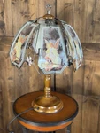 Vintage Touch Lamp Ok Lighting Angel Glass Panels Nice. Fixed Price $112.00.