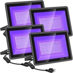 Led 200W 4 Pack Outdoor Flood IP66 Waterproof Yanycn Plug. Fixed Price $129.99.