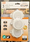Jasco Ez Linkable Plug-in Led White Puck Light With High/low Switch 3-PACK. Fixed Price $44.78.