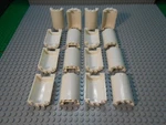 Lego Lot (16) 2X4X5 Star Wars X-wing Space Rocket Engine White Cylinder Pieces. Fixed Price $11.95.