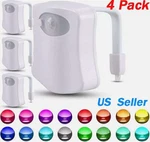 4PACK 16 Colors Toilet Light Led Inside Bowl Human Motion Sensor Night Hot. Fixed Price $10.91.