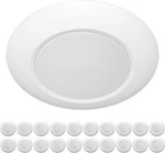 20-PACK 6"LED Low Profile Recessed Surface Mount Disk Day Light Round 15W Damp. Fixed Price $84.09.