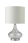International ORE-31207WH 24.5" Leann Fluted Table Lamp, Clear Glass A.... Fixed Price $127.12.