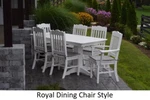 A&l Furniture Co. Amish-made Poly 7PC Dining Set Table Royal Chairs. Fixed Price $3099.00.