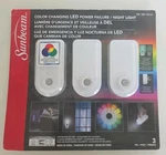 Sunbeam Color Changing Power Failure Night Light 710114 3-PACK New Sealed. Fixed Price $84.99.