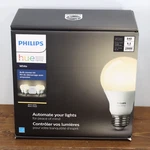 Philips Hue A19 Smart Bulb Starter Kit, Warm White, 840 Lumens, New Sealed. Fixed Price $43.49.
