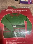 Mr. Christmas Illuminated Holiday Sweater With Led Lights Osfa (adult Large). Fixed Price $10.00.