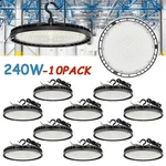 Kukupoo (10PACK) Ufo Led High Bay Light 240W 36000LM Workshop Factory Gym Garage. Fixed Price $638.40.