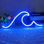 Wave Neon Sign Dimmable Led Night Lights For Wall Living Bedroom Office. Fixed Price $24.30.