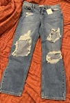 Hidden High Rise Bailey Boyfriend Distressed Light Blue Women's Jeans Size 26. Fixed Price $39.00.