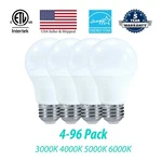 4-96 Pack A19 9W Dimmable Led Bulbs 800 Lms & Energy Star 3000-6000K. Fixed Price $159.99.