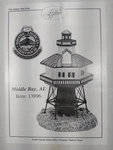 Vintage Ceramic Light House Hand Painted, Display Middle Bay. Fixed Price $24.99.