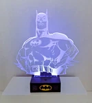 Dc Comics Acrylic 3D Dark Knight Batman Accent Edge Light W Led Base 2 Pcs. Fixed Price $19.98.