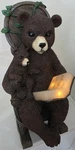 Exhart Solar Bear W/cub Reading Led Garden Statue,hand-painted Durable Resin 12". Fixed Price $91.00.