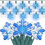 Winter Snowflake String Lights 35 Led Blue White Star 18 Ft For Indoor.... Fixed Price $37.27.