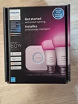 Philips Hue Smart Light Starter Kit - Includes (1) Bridge And (2) 60W A19 Led. Fixed Price $59.99.