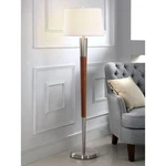 Manhattan Brushed Nickel/walnut Finish Wood 62.5-INCH Floor Lamp. Fixed Price $203.49.