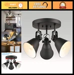 Multi-directional Ceiling Spot Light, Adjustable Track Lighting, Industrial Semi. Fixed Price $98.99.