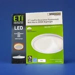 Led Eti Lighting 56572113 Snap-fit Lowpro Inch Color Flush Mount W/night. Fixed Price $45.00.