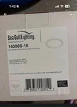 01- Sea Gull Lighting (14300S-15) 6IN Traverse Round 3000K 90CRI White New. Fixed Price $13.00.