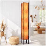 Eangee Fortune Tower Orange Cocoa Leaves 72" High Floor Lamp. Fixed Price $578.00.