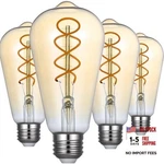 ST64 Vintage Edison Filament Led Bulb Amber, Pack Long 2200K AMBER-4. Fixed Price $18.76.