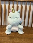 Fao Schwarz Mint Green Dragon Unicorn Plush - Light Up Space Projector Horn. Fixed Price $22.00.