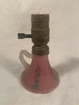 Night Light Satin Glass Finger Grip Leviton Turnkey Socket Nice Old Lamp. Fixed Price $35.00.