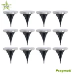 In-ground Night Waterproof 12 Pack Led Solar Disk Lights Outdoor Pathway. Fixed Price $25.54.