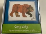 Oopsy Daisy Eric Carle's Brown Bear Canvas Art Night Light New. Fixed Price $20.00.