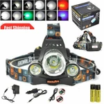 Boruit Led Bicycle Headlamp Headlight Flashlight Dual Source With Charger. Fixed Price $14.99.