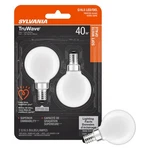 Sylvania Led Truwave Natural Series Cor Globe 16.5 Light Bulb, 40W. Fixed Price $8.95.