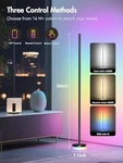 Oiyn Corner Floor Lamp Rgbicw Led 1300LM Smart Modern - Black. Fixed Price $42.65.