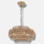 Crystorama Brown Silas 4-LIGHT Ceiling Semi Flush Mount Chandelier 16". Fixed Price $192.50.