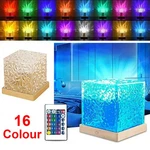 Ocean Wave Projector Lamp Aurora With Remote 16 Colors Led Night Light Bedroom. Fixed Price $10.88.