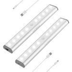 Rxwlkj Portable Wireless 10-LED Motion Sensor Under Cabinet Night Light Recharge. Fixed Price $31.47.
