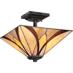 Quoizel TFAS1714 Asheville 2 Light 14"W Semi-flush Ceiling Bronze. Fixed Price $289.99.