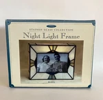 Salton At Home Handcrafted Stained Glass Collection Night Light Frame Rays New. Fixed Price $34.25.