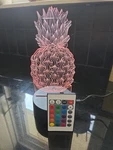 Pineapple 3D Night Light Led Lamp Rgb Remote Control Tropical Decor New 1101. Fixed Price $12.95.