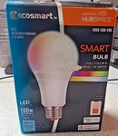 Ecosmart Led Light Bulb With Voice CONTROLA21 100W Color CHANGING*494. Fixed Price $14.99.