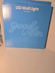 Led Wall Light "good Vibes" Neon Sign Blue Room Decor Usb Powered Art. Fixed Price $24.99.