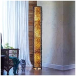 Eangee Giant Tower 72" Durian Shade Nito Vines Floor Lamp. Fixed Price $578.00.