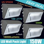 4 Pack Led Wall Lights, 150WATT Commercial Outdoor Security Lighting. Fixed Price $265.00.