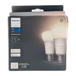 Phillips Hue Smart 75W 1100 Lumen A19 E26 Led Bulb - White Light Pack New. Fixed Price $24.95.