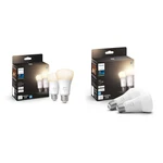 Philips Hue White Ambiance A19 Base Lumen Led Smart Bulb, Bluetooth & Zigbee. Fixed Price $19.66.