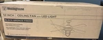 Westinghouse 52" Ceiling Fan Led Light Black-bronze, Remote, Reversible Blades. Fixed Price $55.80.