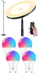 Smart Floor Lamp With GU24 Led Bulbs - Stylish Lighting Bundle. Fixed Price $133.99.