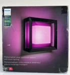 Philips Hue Econic Square Outdoor Smart Wall Light, Black, Bridge Required. Fixed Price $139.98.