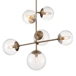 Nuvo Lighting 60/7125 Sky 31"W Chandelier - Brass. Fixed Price $496.99.